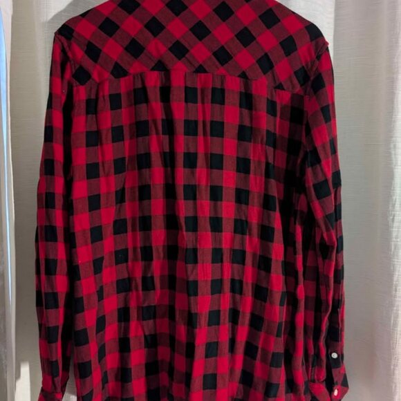 Gap Red Plaid Shirt Large - Picture 2 of 3